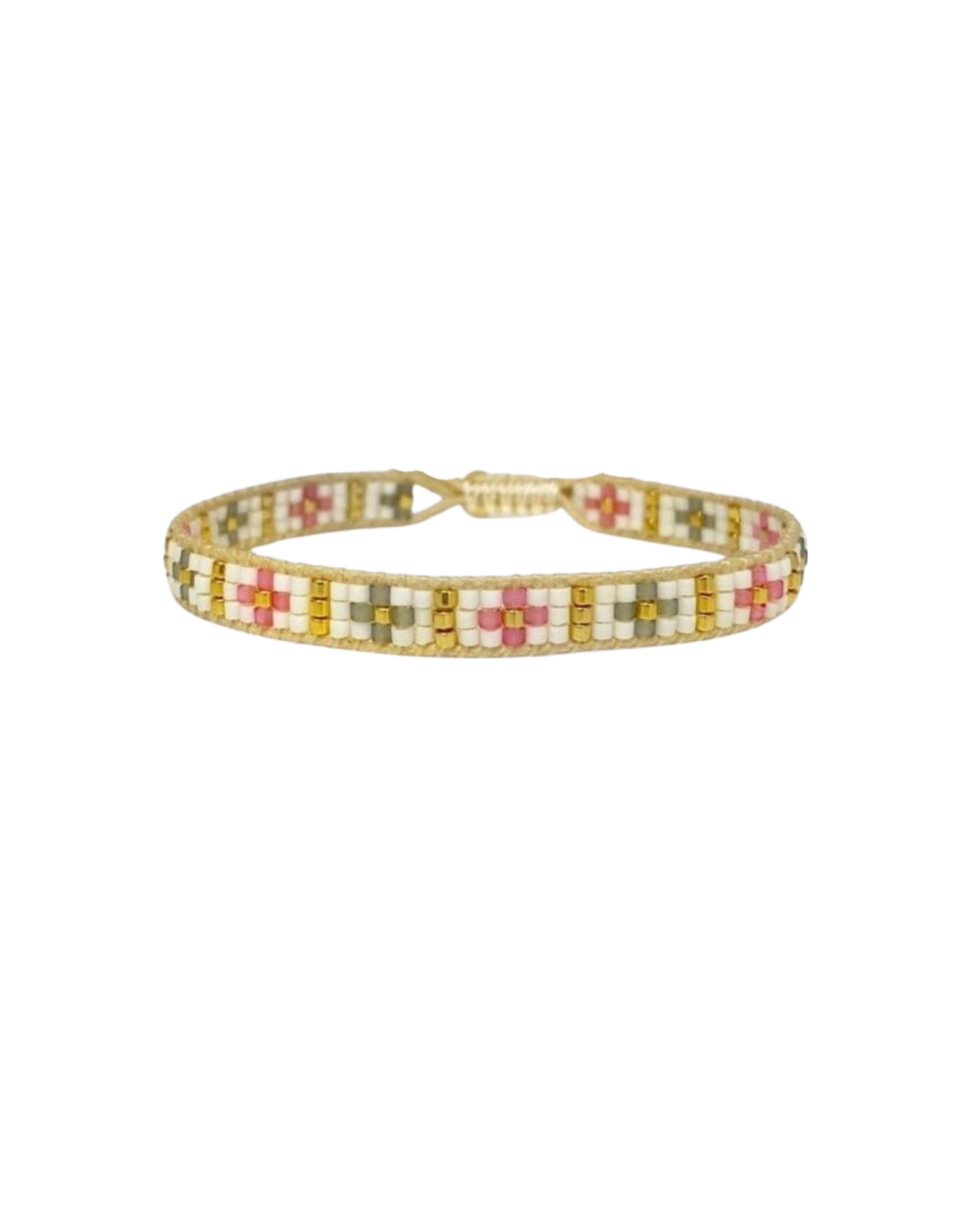pink-cross-design-beaded-bracelet