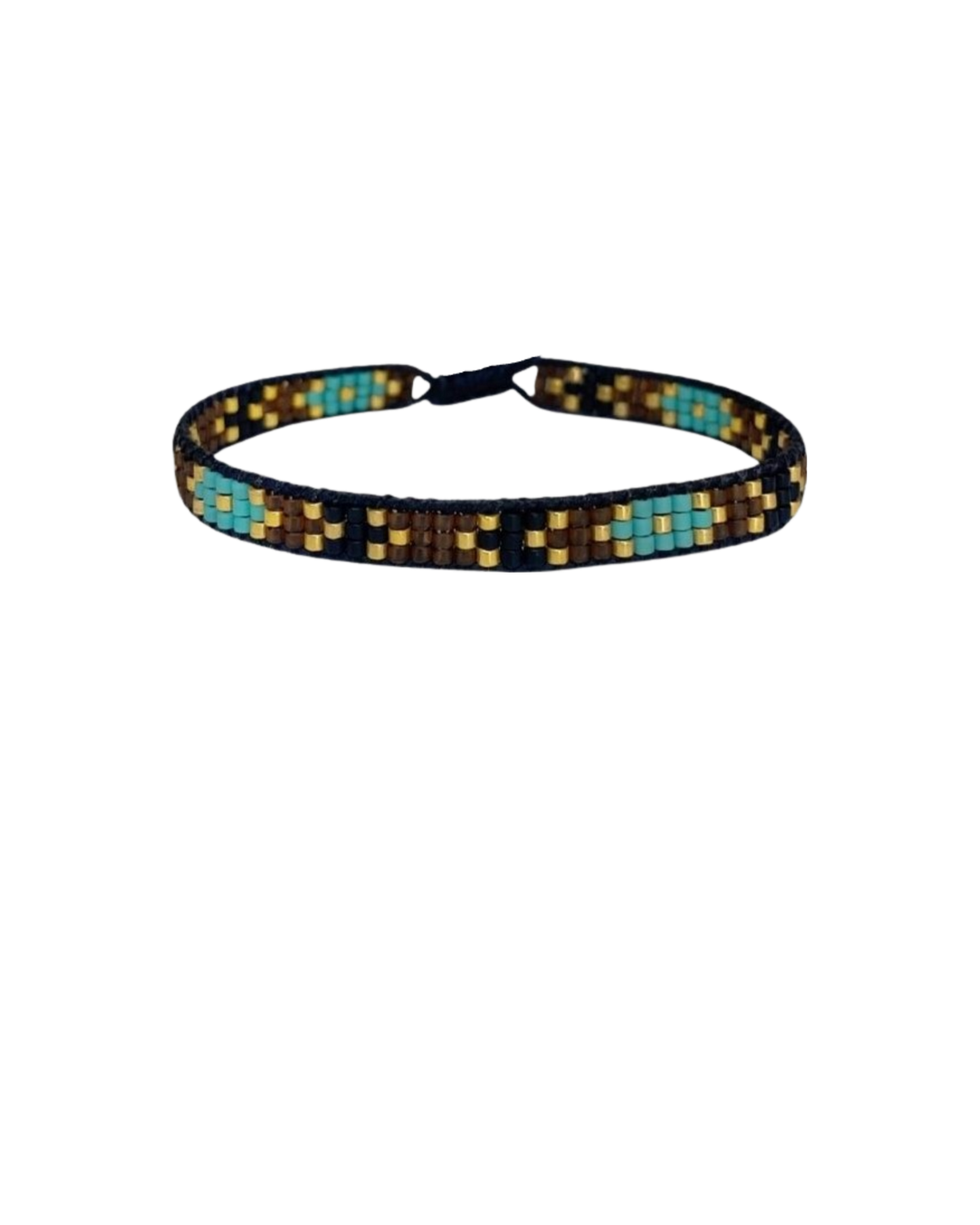 cute black turquoise beaded mexican bracelet