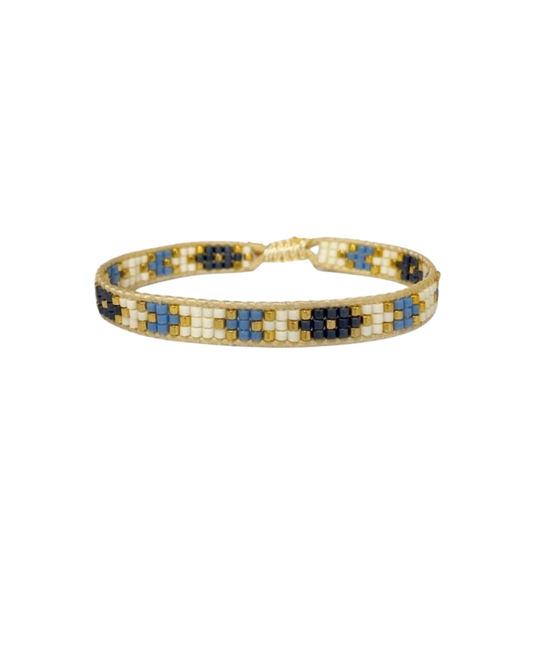 cute blue beaded mexican bracelets