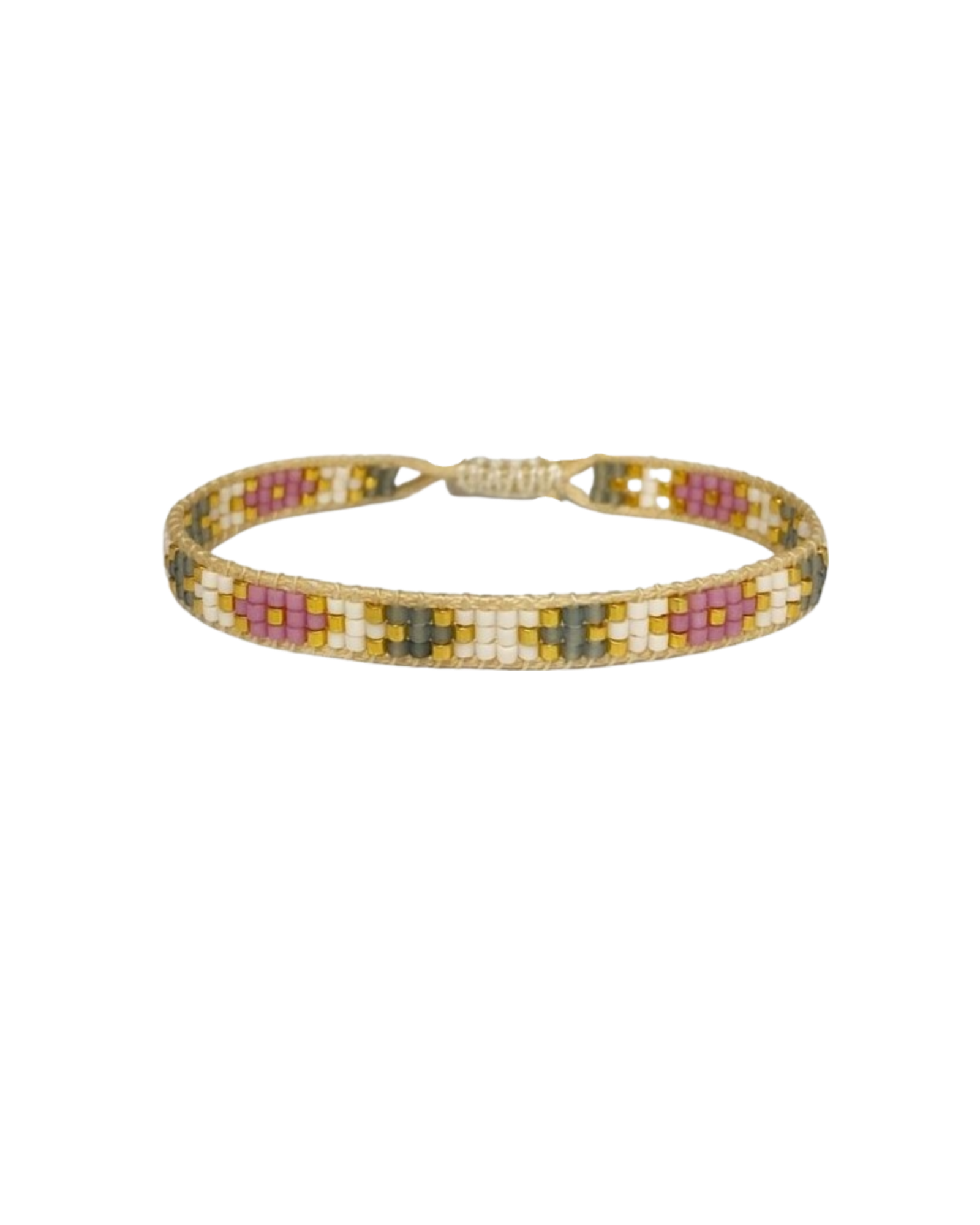 cute lilac beaded mexican bracelet