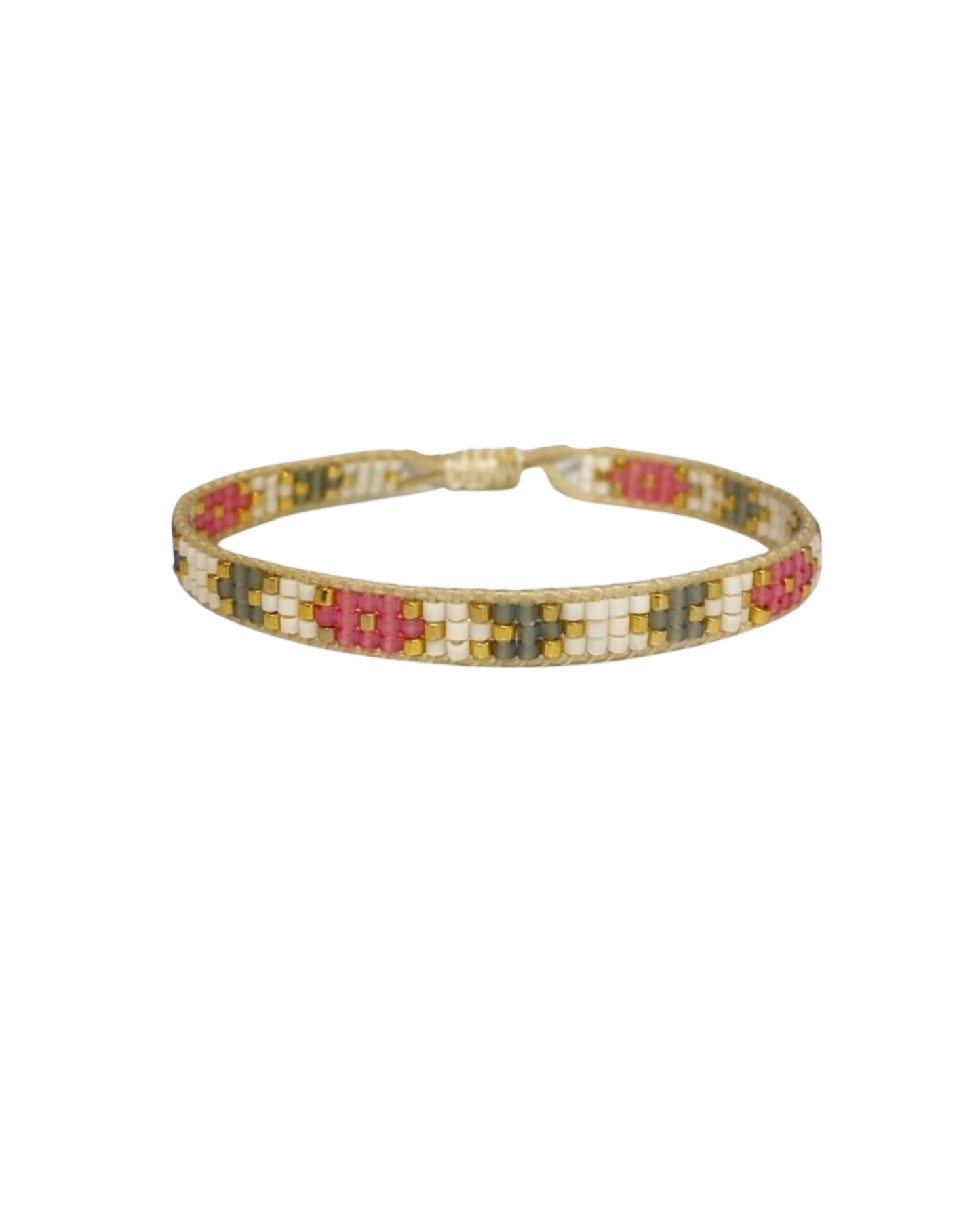 cute pink beaded mexican bracelet