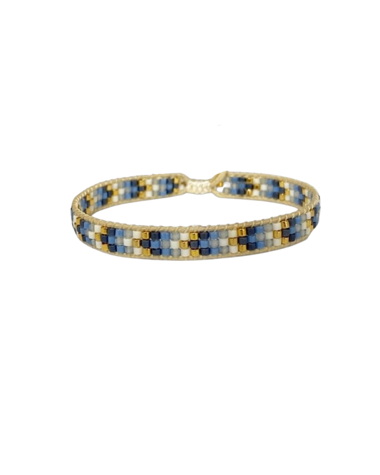 Blue beaded mexican bracelets