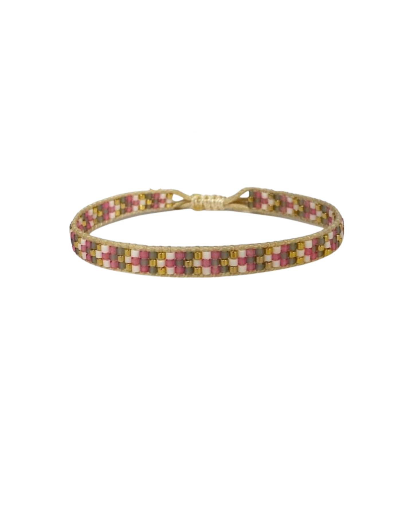 Pink beaded mexican bracelets